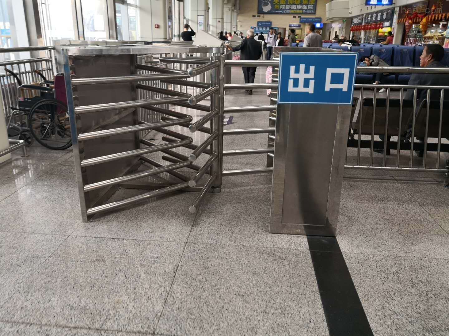 汽车站十字旋转门火车动车站手动不锈钢转闸免责声明