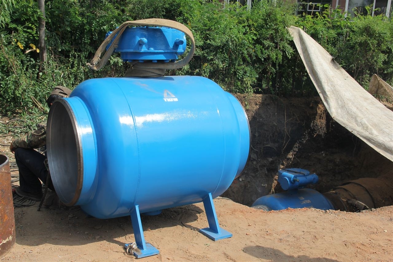 大口径焊接球阀q367f-25c 供热阀门